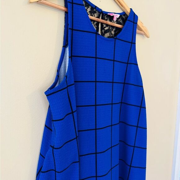 Candie's A-Line Blue Halter Dress for Work - Picture 2 of 10